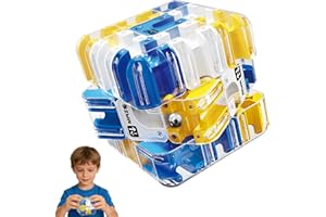 DFADKYWU 3D-Labyrinth-Würfel-Puzzle, Großes Labyrinth 3D Puzzle Würfel, 3D-Zauberwürfel-Kugel Mit Rollenden Kugeln, räumliches Bewusstseins-Gehirntrainingsspielzeug (Blau)