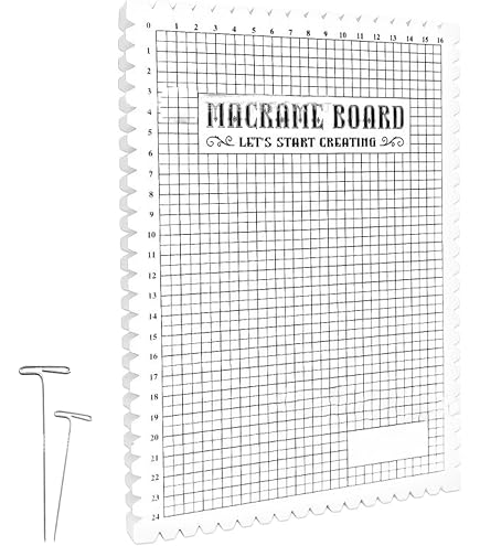 Tavoletta Per Macramè Con Spilli A T - Set Per Creare Braccialetti E Nodi, Strumento Per Hobby Creativi