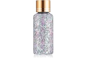 ‎GL-TURELIFES GL-Turelifes Mermaid Chunky Glitter Gel Chameleon Glitter Body Gel Festival Glitter Kosmetik für Gesicht Körper Haare Nägel Makeup Scale Polarisierte Pailletten Glitter Lidschatten 30ml