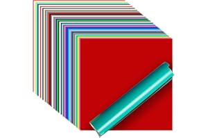 iImagine Vinyl 40 unidades de vinilo permanente, 30,48 x 30,48 cm, láminas de vinilo adhesivas para máquinas de corte, vinilo adhesivas permanente para tazas, ventana de coche