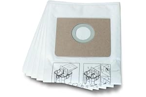 FEIN Fleece Filter Bag Premium Suitable for FEIN Dustex 25 Wet/Dry Vacuum Cleaners Pack of 5