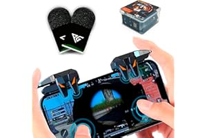 Progameplays Phone Triggers Controller Compatible con iPhone/Android, Disparar y Apuntar Sensible L1 & R1 Pubg Trigger (T2)