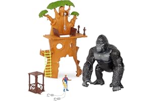 Terra by Battat 62243466395 Playset – Nature Animal, Educational Toys – Gorilla Expedition – Silverback