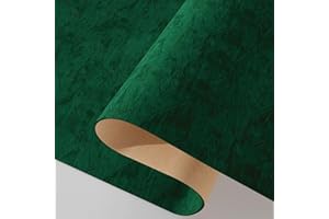 Decotalk Papier Peint Velours Vert Foncé 40x300cm Adhesif Mural Decoratif Film Adhesif Pour Meuble Épaissir Papier Peint Adhésif Decoratif Bote À Bijoux Stickers Meuble Fille Chambre Mural Salon