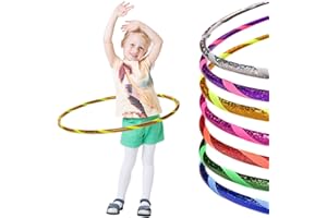 Hoopomania Glamour Hula Hoop Reifen Aro de Gimnasia para niños, Infantil, Brillante Ø60-80cm