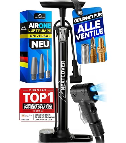 lynx fahrradpumpe Bicycle Pump | Bicycle Floor Pump Air Pump for All Valves | Made of Steel with Adapter Size:38 Stylischer Putzkasten von IKEA Kit électrique vélo