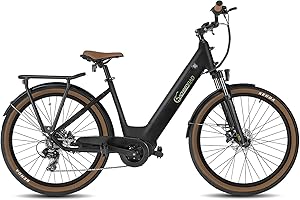 ‎SACHSENRAD SachsenRAD E-SUV ATB All Terrain E-Bikes C5 Centro mit Diebstahlsicherung, CityBike Mittelmotor mit tiefem Einstieg, Bremslicht Alarmanlage, Elektrofahrrad Farbe Display StVZO Damen Herren Pedelec