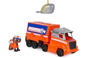 Pat' Patrouille Big Truck Pups - Camion + Figurine Zuma - Rejoins Pat' Patrouille Mission Camion Avec Zuma & Véhicule 22 Cm - Paw Patrol - Jouet Enfant 3 Ans +