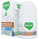 Siveno 100% Natural Roll On Coconut Deodorant Anti Sweat Odor Herbal Spotless Vegan 50 ml