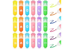 OPPZZIT® Gadget Compleanno Bambini-24pcs Mini Evidenziatore Zampe di Gatto, Mini Textliner Pastello per Bambini -Bustine Regalini Fine Festa Compleanno Bambini Invitati-Pensierini Festa Compleanno