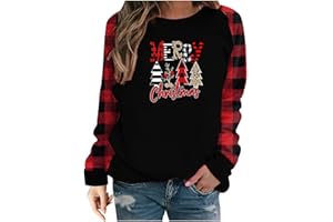 HASAGIMOL Pull Noel Femme Sweat De Noel Sweatshirts Pull Moche De Noel Hauts Chandail Automne Hiver Casual Sweater Pull Noel Enfant Confortable Pullover Motif Femme Tops Tee-Shirts Grande Taille
