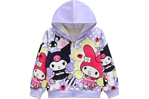 Cimefi Sudadera con capucha para niños, con cremallera, diseño de gato