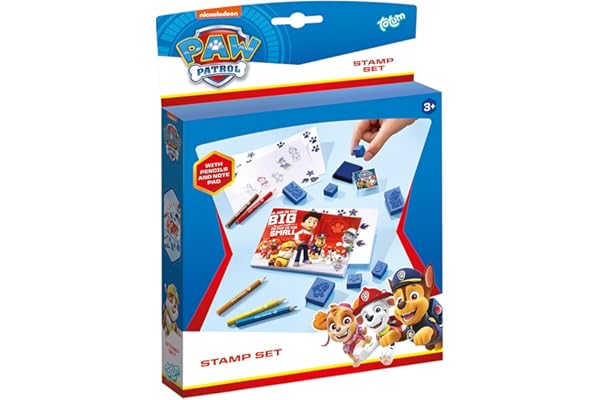 Totum Kit Créatif - Pat Patrouille - Stampset - Set de Tampons -