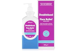 Doublebase Flare Relief Emollient for the Treatment and Relief of Dry Skin Conditions such as Eczema and Psoriasis and Dermatitis (Packaging May Vary), 500g Pump Pack