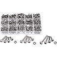 GSK Cut® Stainless Steel Allen Hex Socket Head Cap Screws & Nut 280 pcs, M3/M4/ M5 Assortment Set Kit