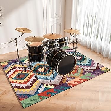 160 X 140 Cm Drummat Tapijt Antislip Geluiddicht Professioneel Drumtapijt Voor Elektronische Drums Bass Drum Snaredrums Rekken Gitaren Drumstel Etc Muziekinstrumenten Geluiddichte Mat Drumdeken 2862194271