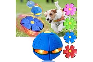 UYOE 2023 Neue Haustier Spielzeug Fliegende Untertasse Ball Hund Spielzeug, Haustier Spielzeug Fliegende Untertasse Pet Fliegende Untertasse Ball