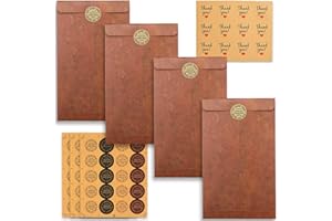 YWQQ 50 Pezzi Mini Busta Buste Craft, Fatti a Mano Retrò Carta Kraft Busta,Marrone Busta,Biglietto da Visita di Nozze Busta Carina Fatta a Mano per biglietti di ringraziamento Natale San Valentino