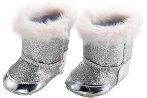 Heless 844 - Stiefel für Puppen, silber, Größe 38 - 45 cm