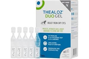 Thealoz Duo Gel (Enstaka doseringsflaskor) ögondroppar – långvarig lindring dag och natt för torra, trötta och ömma ögon