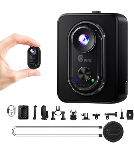 i3 4K Action Camera Thumb Small Size Mount Anywhere Small Body
