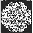 CrafTreat Mandala Wall Stencils for Painting Large Pattern - Mandala - 12x12 Inches - Reusable DIY Art and Craft Stencils - Indian Mandala Stencil 12x12 - Big Mandala Stencil - Mandala Template