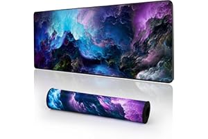 EFISH Gaming Mouse Pad 800x300mm Large Gaming Mouse Mat with Stitched Edges,XL Mouse Pad with Non-Slip Base,Extended Large Size Mouse Pads,Keyboard Pad with Water Resist Surface,Office/Gaming.Y14