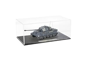 NUOTIE Modèle de Char Militaire à l'échelle 1/72 en Alliage de métal moulé sous Pression avec réservoir en Plastique Modèle de la Guerre Mondiale Ⅱ Mini modèle Tigre 1945 Collection