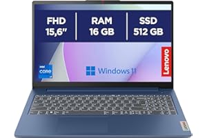 Lenovo IdeaPad Slim 3 Gen 8 - Ordenador Portátil 15.6" FHD Intel Core i7-13620H, Intel UHD Graphics,16GB RAM, 512GB SSD, Wi-Fi 6, Windows 11 Home Teclado QWERTY Español, Color Azul Abismo