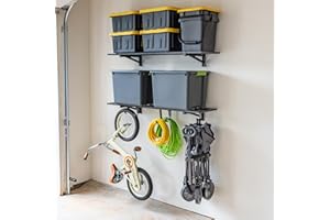 StoreYourBoard Garage Wall Shelves 2 Pack Heavy Duty 30x120cm Holds 200lbs Each Storage Shelves with Hooks for Organization