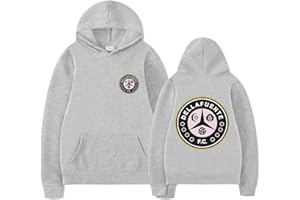 Parkourer Dellafuente Sudadera con Capucha para Hombre/Mujere Dellafuente F.C Impreso Manga Larga Hoodie Moda Hip Hop Unisex Pullover Harajuku Streetwear Essentials Hoodie Dellafuente Ropa