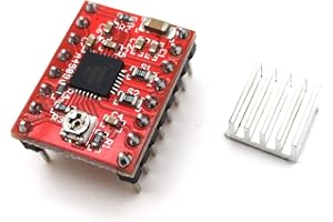 AptoFun StepStick Motor Driver A4988/ Schrittmotor Treiber A4988 mit Kühlkörper für RepRap 3D-Drucker kompatibel mit Arduino (mit 2 oz Kupfer-PCB für verbesserte Wärmeableitung, max 2A)