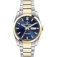 Lucien Rochat Leman Men's Watch Blue Sunray Made of Steel, PVD Gold - R0423114002