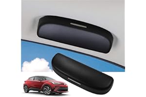 GAFAT Estuches de Gafas de Sol para 2019-2024 2025 Toyotα C-HR RAV4 Yaris Yaris Cross Corolla Corolla Cross Camry Rise Nuevo Daihatsu Rocky Taft Tafuto, Compatible con Toyota Accesorios (Negro)