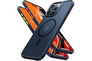 TORRAS for iPhone 16 Pro Max case with MagSafe, 12FT Military Grade Shockproof, Slim Thin but Sturdy, Velvety Touch & Anti-Slip Texture, Magnetic Protective for iPhone 16 Pro Max Case Black