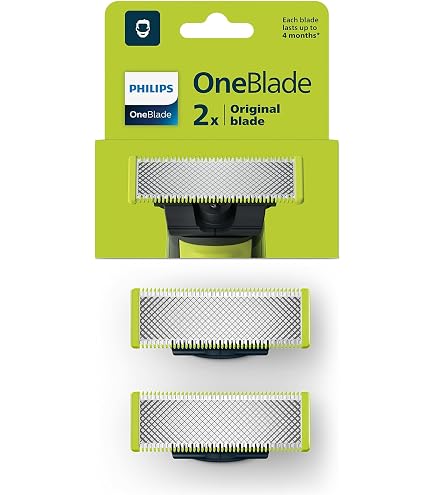 Lames Philips OneBlade – Lot De 2, Référence QP2520/QP420, Jaune, Neuf
