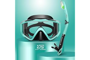 Torrt snorkelset, Pano 3 fönster snorkelmask, anti-dimma dykning glasögon och snorkling, professionell snorkling, badmask för