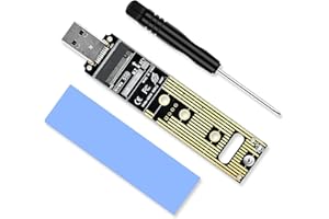 ELUTENG Adattatore M.2 NVMe a USB 3.1, 10Gbps Type-A Scheda riser a inserimento diretto, Lettore di Scheda PCIe M-Key SSD 2230/2242/2260/2280