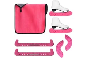 GENERIC Ice Skate Guards & Soakers & Towel Kit - Soft Skate Blade Covers Soakers + Hard Protectors, Ice Skating Accessories for Hockey Figure Skates Men Women