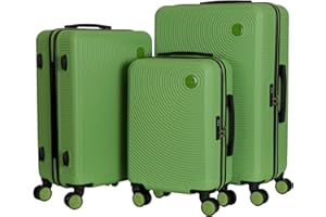 CABIN GO 5513 - Set di 3 valigie - bagaglio a mano da 55 cm, valigia media da 65 cm, valigia grande da 76 cm, in ABS rigido