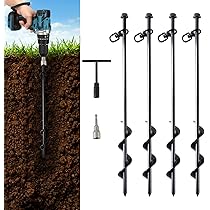 Bodenanker 4er Set Heavy Duty - Erdspieße Für Trampolin, Zelte & Outdoor