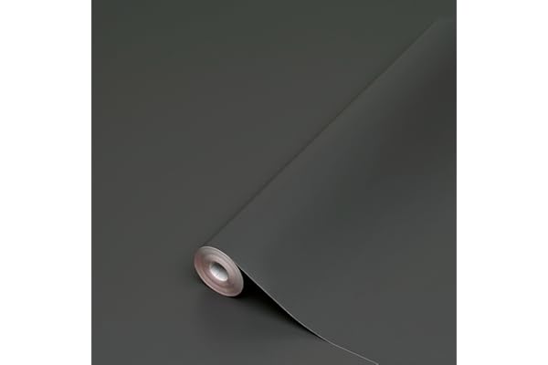 d-c-fix vinilo adhesivo muebles antracita unicolor mate autoadhesivo impermeable decorativo para cocina, armario, puerta, mesa papel pintado forrar rollo láminas 45 cm x 2 m