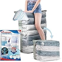 VELMADE Cube Vacuüm Opbergzakken 6-Pack Jumbo Space Saver Tassen voor kleding, beddengoed, dekbedden, quilts, kussens, dekens, gordijnen (6 stuks 31.5X39.4X15In