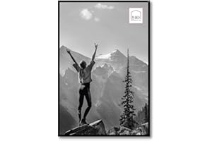 HAES DECO - Cadre Photo/Cadre Mural/Porte Photo Plastique Easy Frame Noir 40x60 cm - EF9B