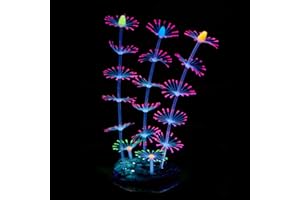 GIVBRO 1 x Bande Corail Plante Ornement Lumineux en Silicone Artificiel Décoration pour Aquarium Paysage