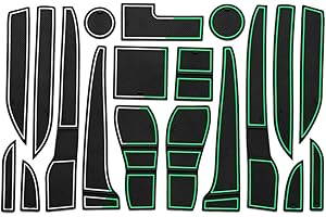 CDEFG pour Opel Mokka X Auto Tapis Anti-poussière Antidérapante, Coupe Porte Intérieure Tasse Boîte de Bras Tapis de Stockage Accessoires (Blanc)