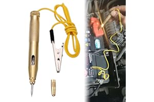 KARELLS Car Automotive Circuit Tester, Voltage Test Light, 6V 12V 24V Auto Vehicle Circuit Tester Pen Tool, with Vise Clip Indicator Light for Low Voltage Systems