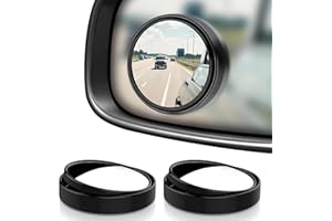 ZUAZUE 2Pcs Blind Spot Mirrors for Cars Round 360° Rotate Convex Blindspot Mirrors for Car, Waterproof HD Glass Blind Spot Mirrors, Car Mirror for General Motors SUV Truck Traffic Safety