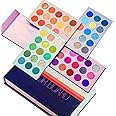Qumeidie Color Board Eyeshadow Palette Highlighters Eye Make Up High Pigmented Professional Eye Shadow Mattes And Shimmer Finish, Multicolor 60 color