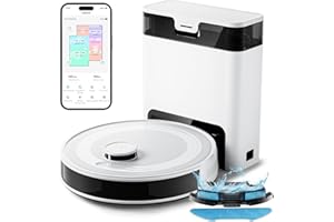 LEFANT M2 Pro Robot Aspirador y Fregasuelos con Autovaciado, 60 Días Autovaciado,6000Pa, Mapeo Multinivel, Navegación dToF, Evitación 190° PSD, Limpieza Personalizada, WiFi/App/Alexa, 2,4G & 5G